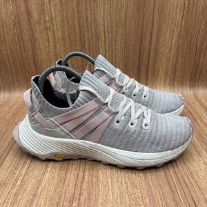 Merrell Embark Trail Running Shoes Gray‎ Pink Womens 8.5 J067282 Vibram